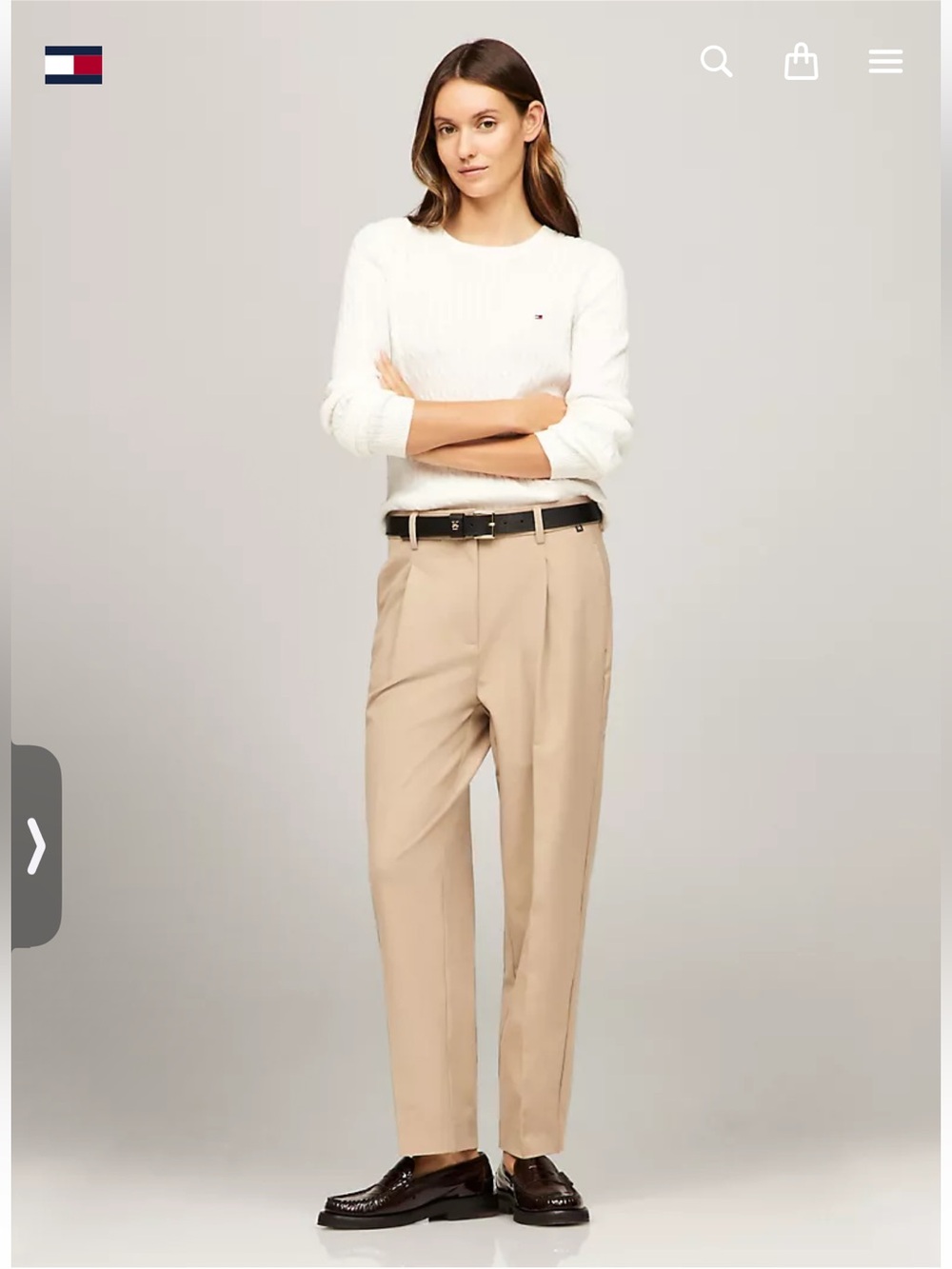 Tommy Hilfiger Solid Tapered Fit Pants